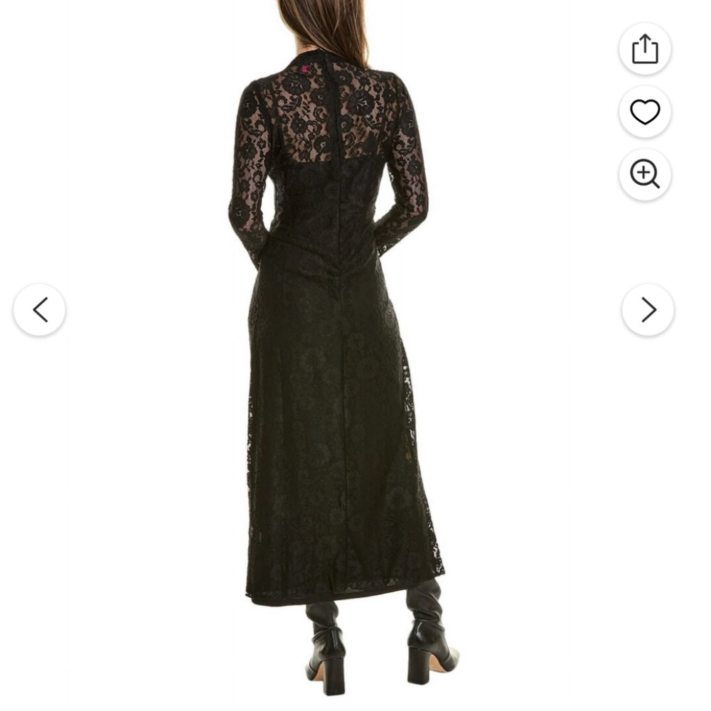 Vince Camuto XS black lace dress with slip nwt - Picture 2 of 5